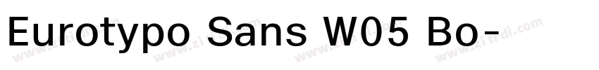 Eurotypo Sans W05 Bo字体转换